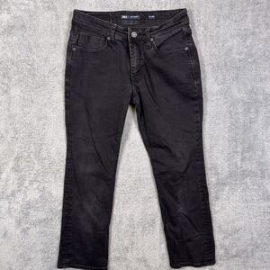 BKE Jake Jeans Men 31x30 Straight Dark Whisker Cowboy Stretch Black Denim Grunge